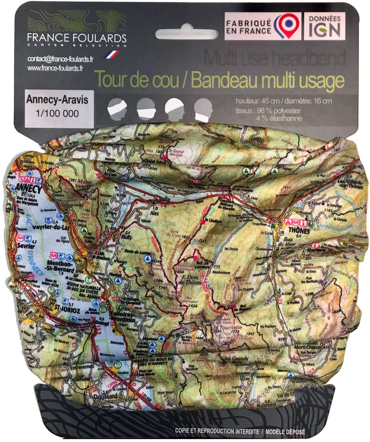 Tour de cou France-Foulards Annecy-Aravis