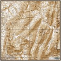 Massif des Bauges carroyage - Echelle 1/25 000