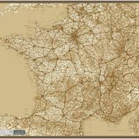 France déclinaison sable / Echelle 1/1 0000 000 adaptée / Données IGN