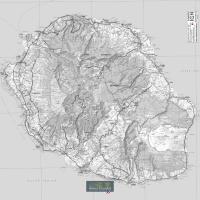 Réunion, gris, Echelle 1 / 100000