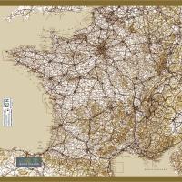 France routière, sable, Echelle 1 / 1000000