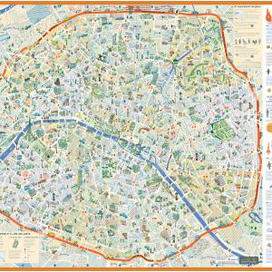 Paris Découverte / Dimensions 115 x 80 cm / Données Editions Michelin