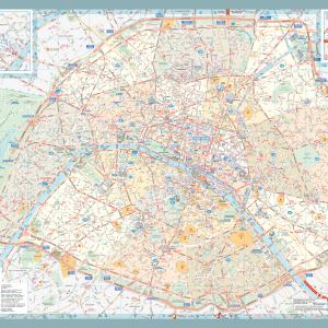 Paris-Tourisme / Echelle 1/200 000 adaptée Dimensions 91 x 70 cm / Données Editions Michelin